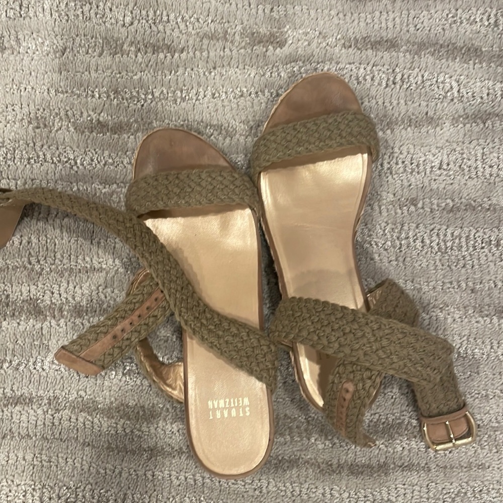 Stuart weitzman wedge sandal size 10